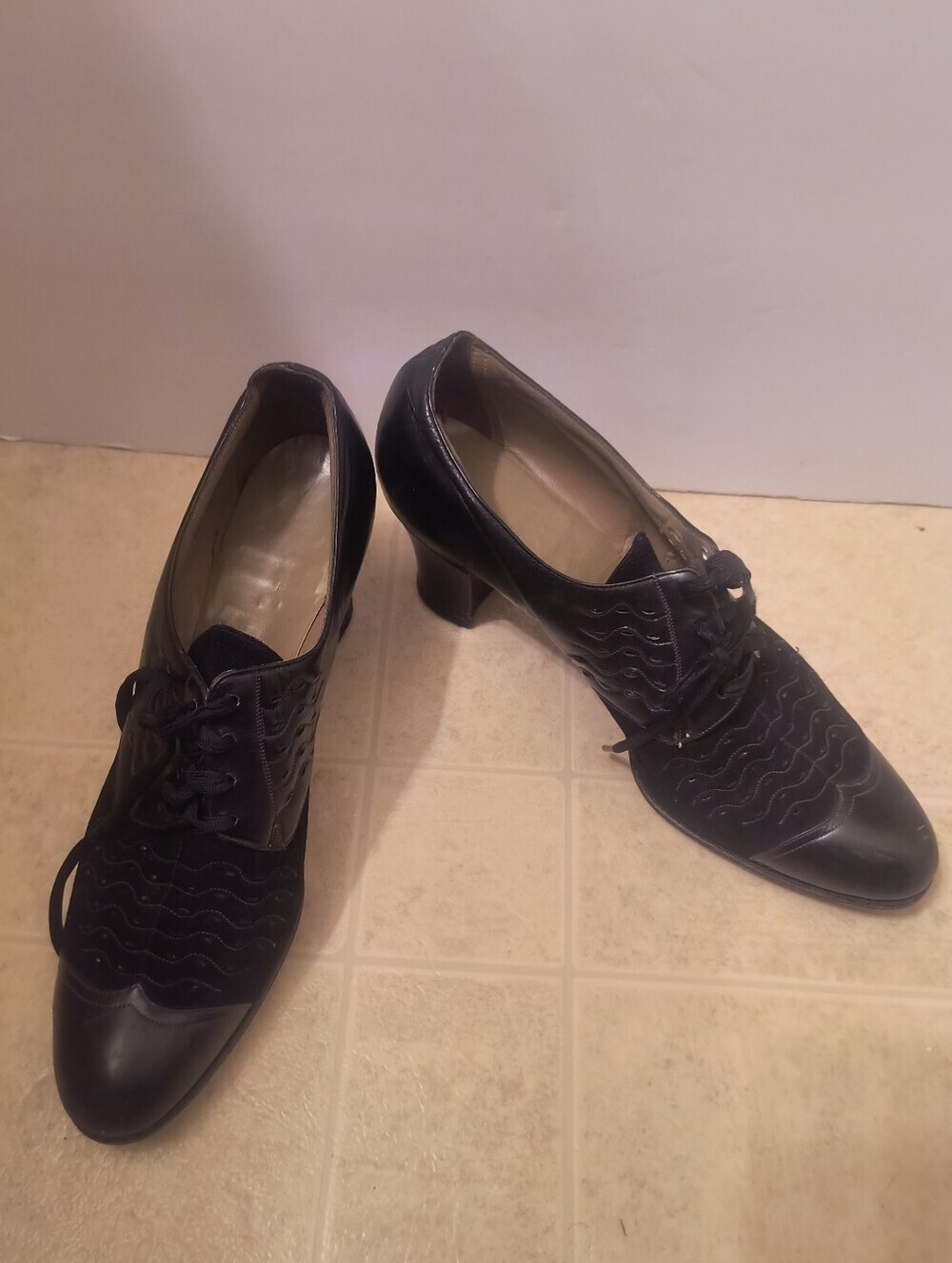Rare True Vintage Pre-WWII Red Cross Shoe Oxford Pumps - Picture 11 of 12